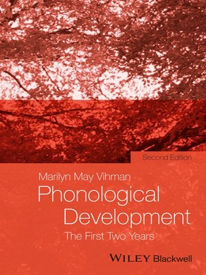 cover image of Phonological Development